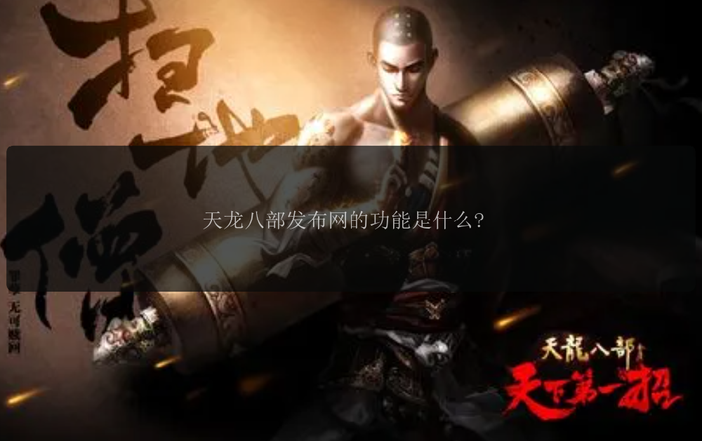 天龙八部发布网的功能是什么?